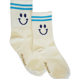 Smiley bandes bleues